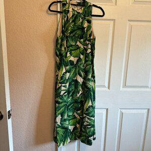 Palm Print Donna Ricco NY Dress Size 10